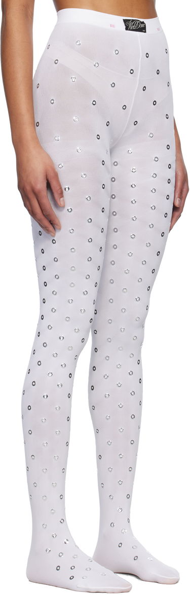 Чорапи We11done We11done Eyelet Tights Бяло | WD-LE0-25-284-W-WH, 1