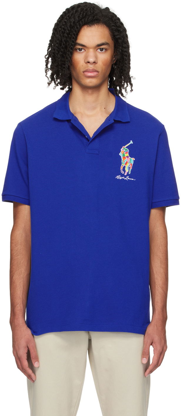Поло тениска Polo by Ralph Lauren Classic Big Pony Polo Синьо | 710926413004, 0