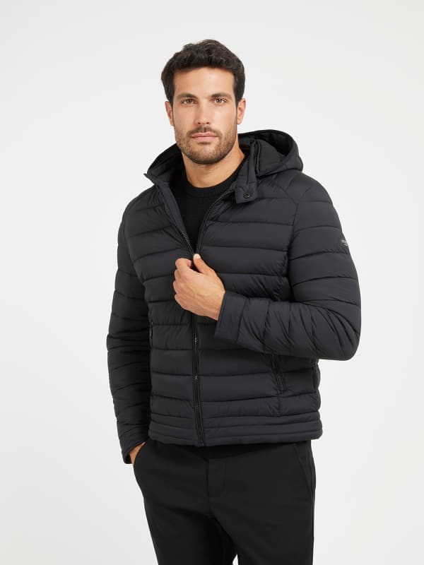 Пухо яке GUESS Super Stretch Nylon Черно | M3YL15WFHC2, 0