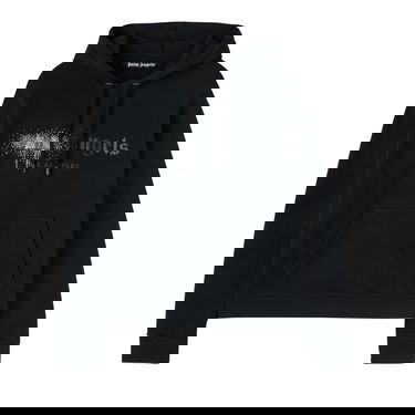 Суитчър Palm Angels Rhinestone Sprayed Hoody Черно | PMBB003F22FLE0011010, 1