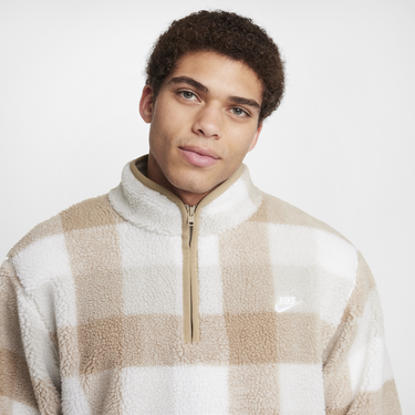 Суитчър Nike Fleece Half Zip Sweatshirt Кафяво | FZ0896-247, 4