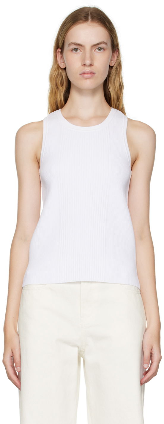Потник We11done We11done Racer Back Tank Top Бяло | WD-KT3-22-603-W-WH, 0