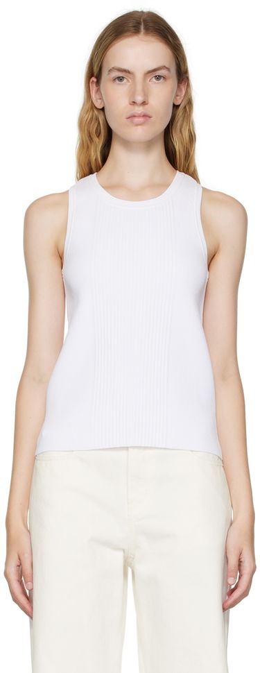 Потник We11done We11done Racer Back Tank Top Бяло | WD-KT3-22-603-W-WH, 0