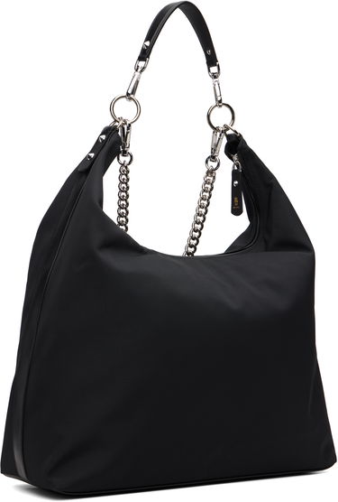 Дамска чанта R13 Large Nylon Hobo Bag with Chain Черно | R13WA063-A010, 2