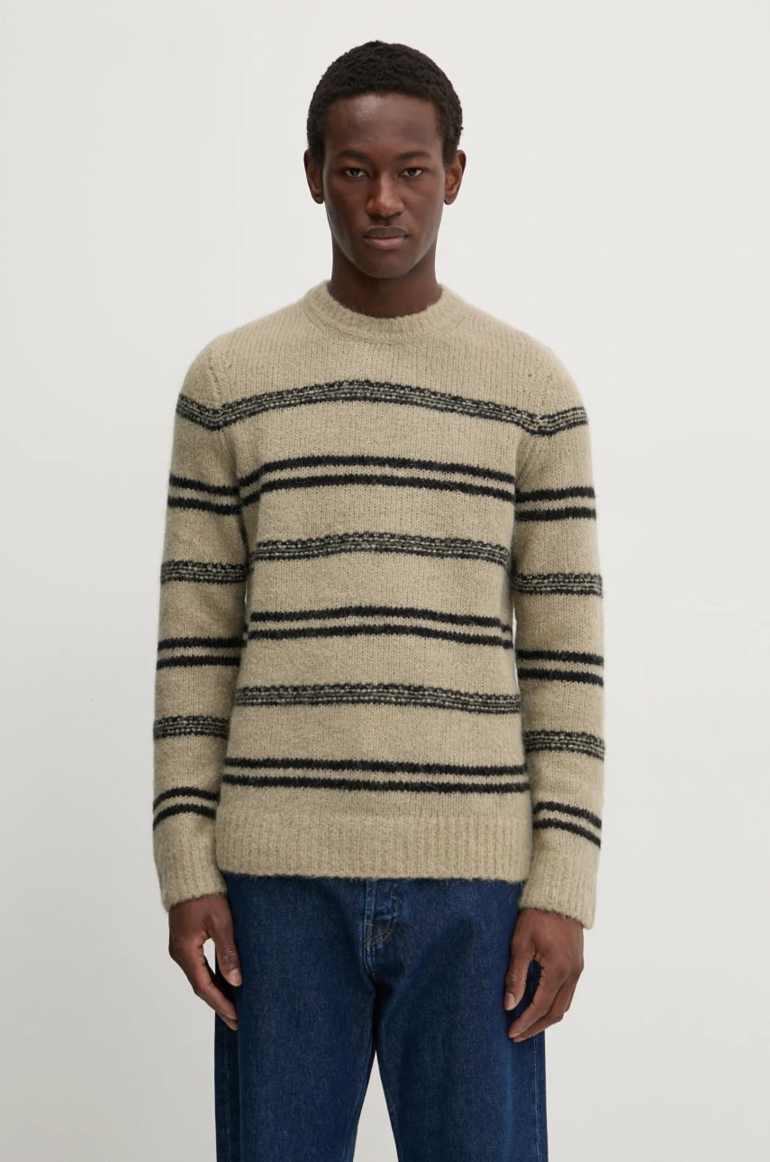 Samsoe Samsoe SAARIN Striped Wool Sweater, 0