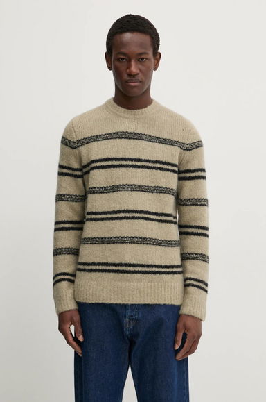Samsoe Samsoe SAARIN Striped Wool Sweater, 0