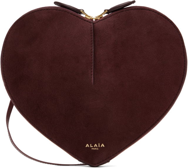 ALAÏA 'Le Coeur' Suede Crossbody Bag