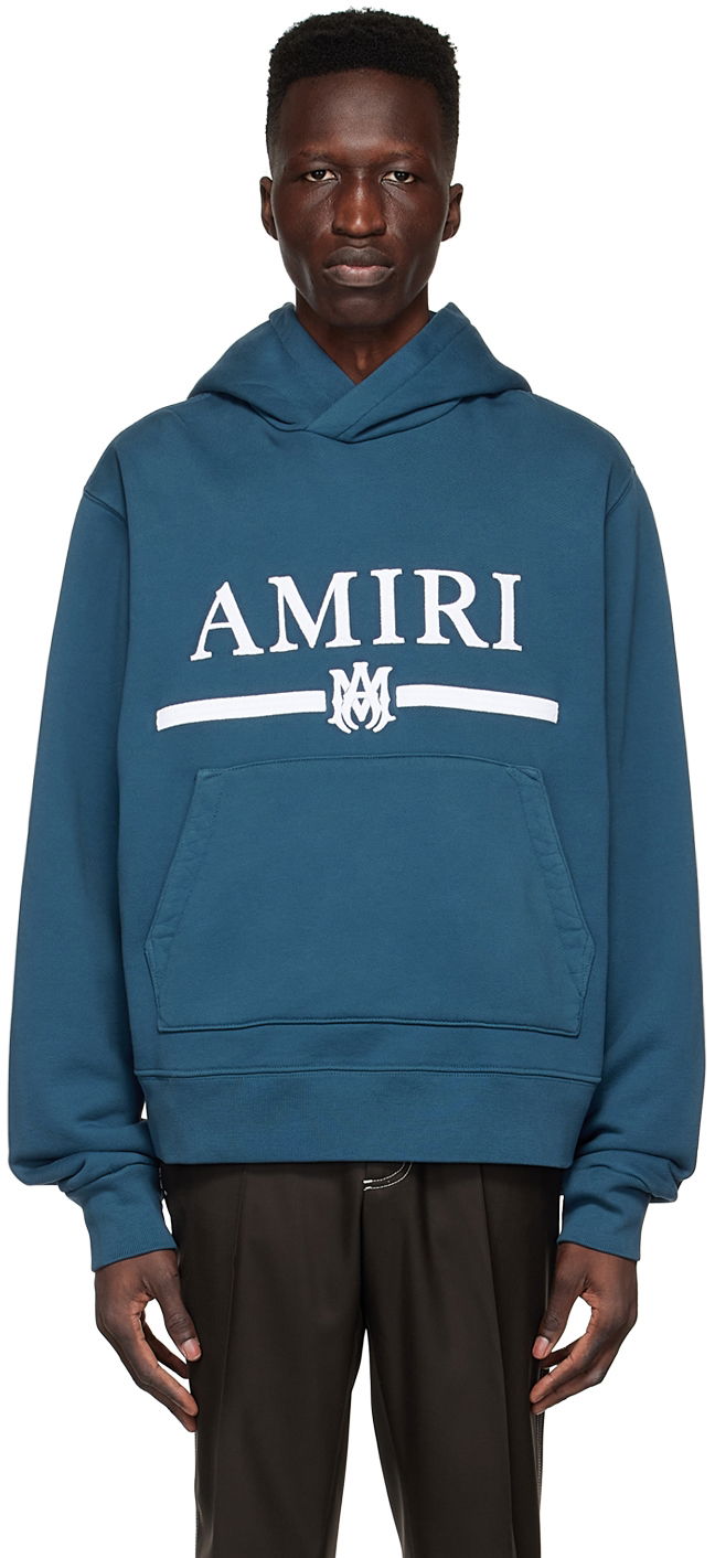 Суитчър AMIRI Amiri Cotton Hoodie Синьо | SS22MJL012, 0