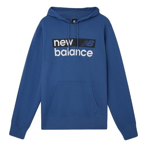 Суитчър New Balance Alphabet Logo Hoodie Синьо | MT03902-NLB