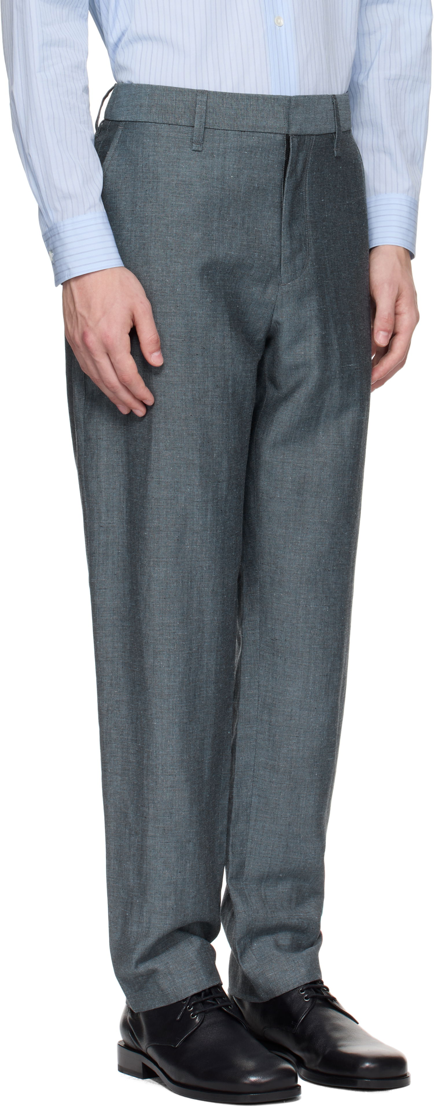 Панталони rag & bone rag & bone Evan Wool-Blend Trousers Сиво | MBW25P7011DGML, 1