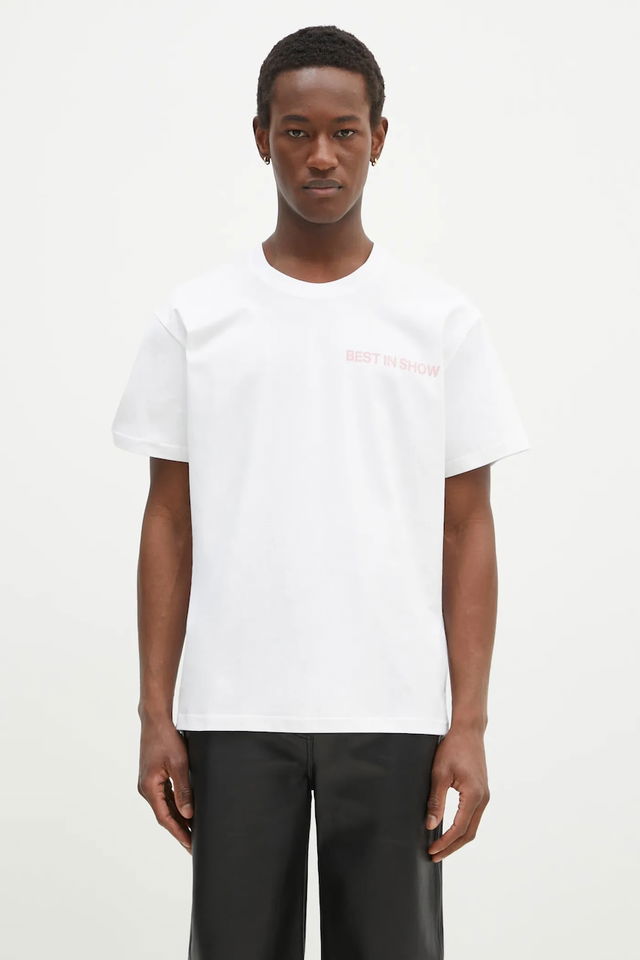 JW Anderson Best In Show Front Print Cotton T-Shirt