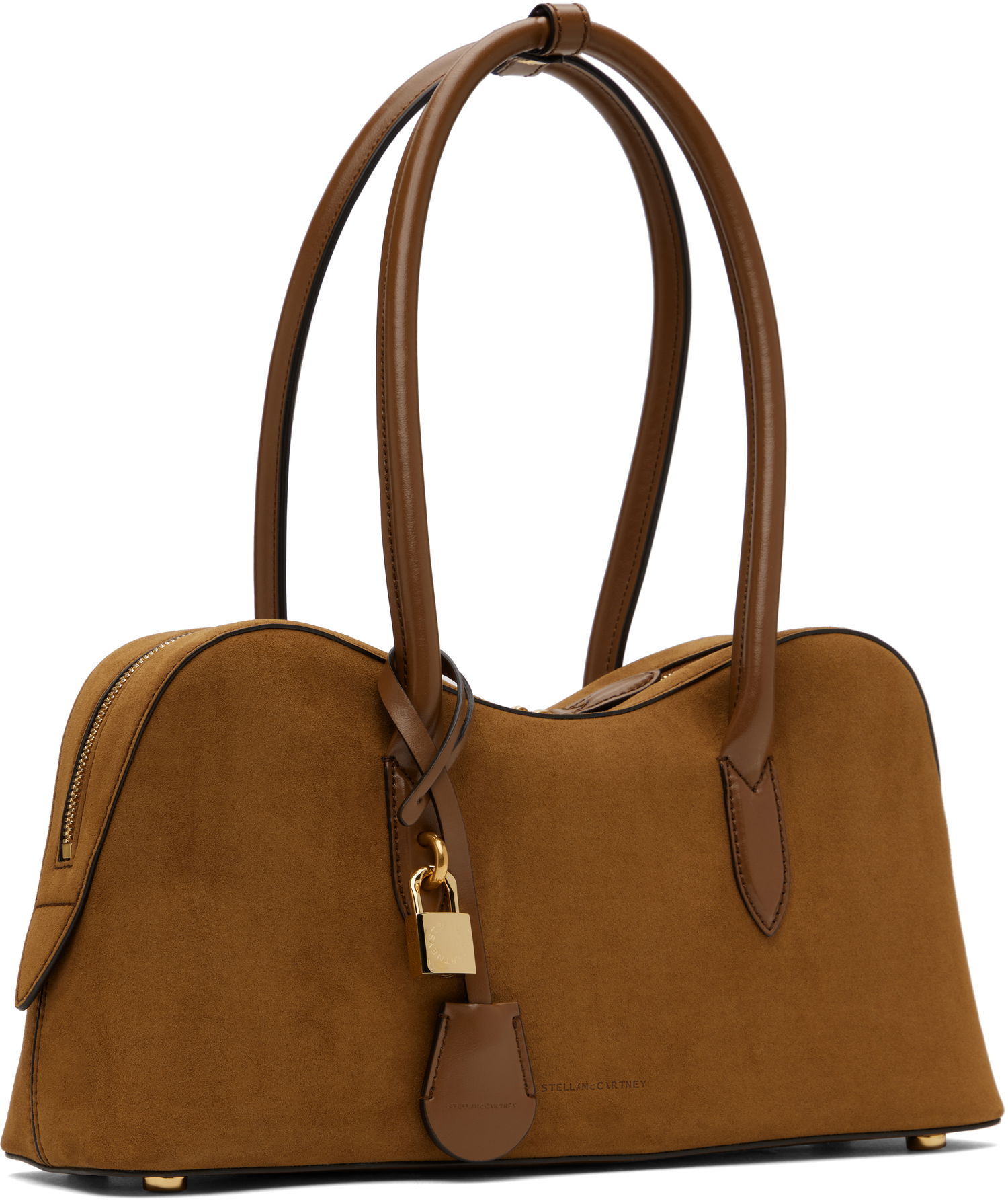 Дамска чанта Stella McCartney Stella McCartney Ryder Suede Shoulder Bag Кафяво | 7B0138WP0554, 1