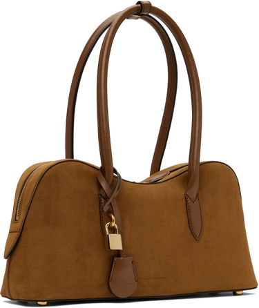 Дамска чанта Stella McCartney Stella McCartney Ryder Suede Shoulder Bag Кафяво | 7B0138WP0554, 1