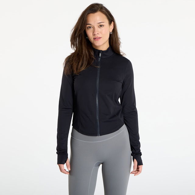 Slim Full-Zip Sports Jacket with Thumbholes
