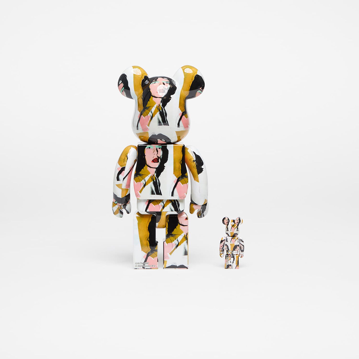 Колекционерско Medicom Toy BE@RBRICK Andy Warhol Mick Jagger 100% & 400% Set Многоцветен | MT_0041, 1