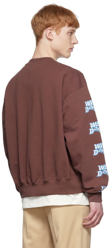 Суитчър We11done We11done Cotton Graphic Sweatshirt Кафяво | WD-TS1-22-693-U-BR, 2