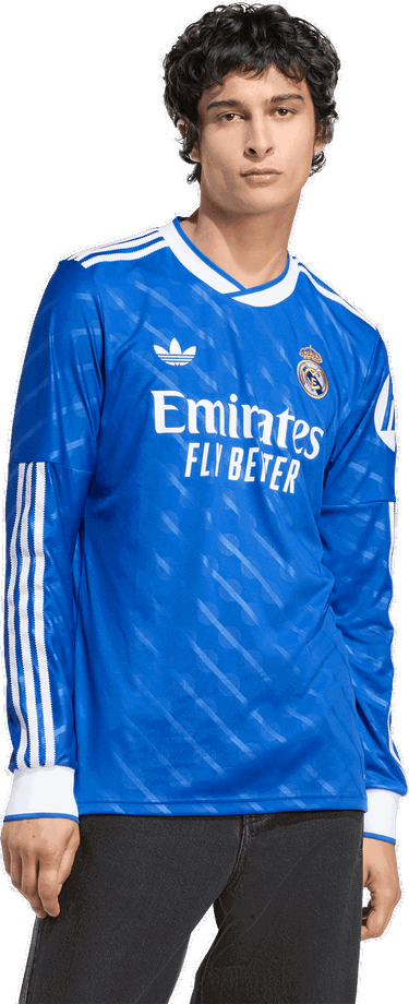Фланелка adidas Originals adidas Originals Real Madrid Long Sleeve 3rd Jersey Синьо | jw4054, 4