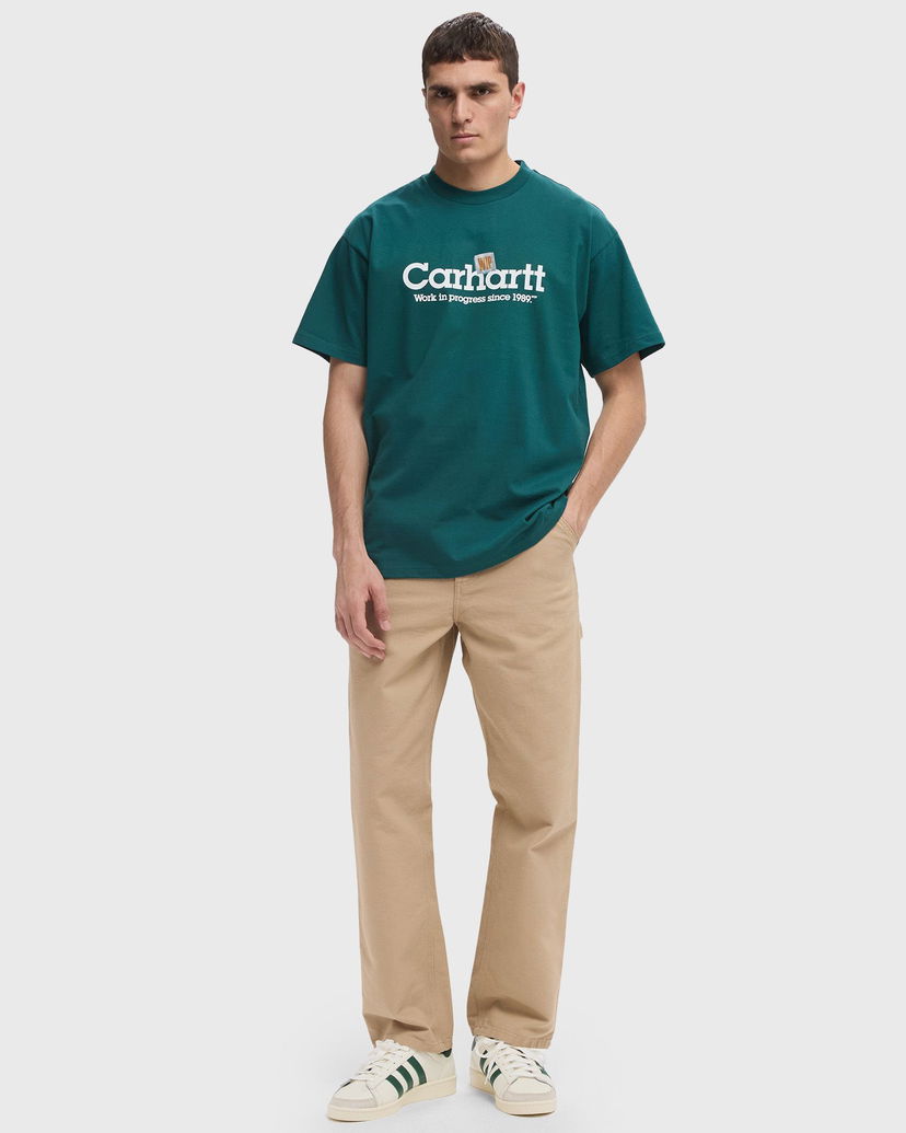 Тениска Carhartt WIP Script Label Short Sleeve T-Shirt Зелено | I034421_2M1_XX
