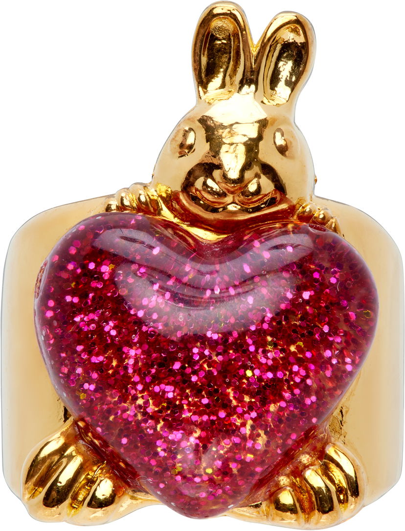 Пръстен Chopova Lowena Chopova Lowena Belly Bunny Heart Ring Многоцветен | 6654