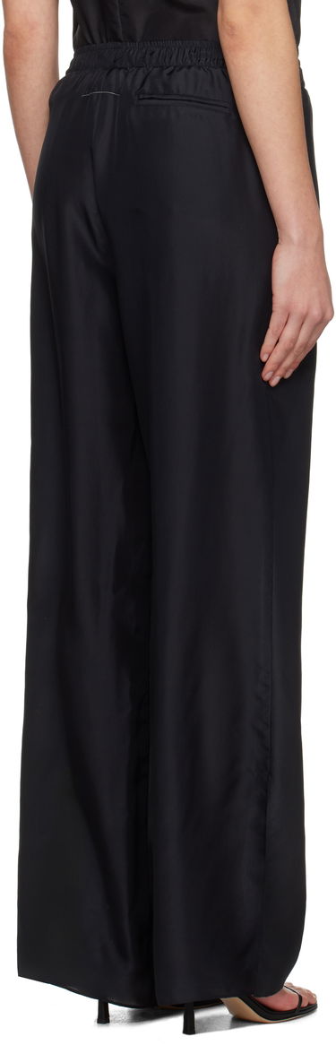 Панталони Maison Margiela MM6 Maison Margiela Light Silk Pyjama Pants Черно | S52KA0529 M35244, 2