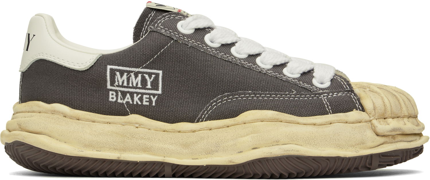 Кецове и обувки Maison MIHARA YASUHIRO Blakey OG Dyed Sole Canvas Low-Top Сиво | A13FW728, 0