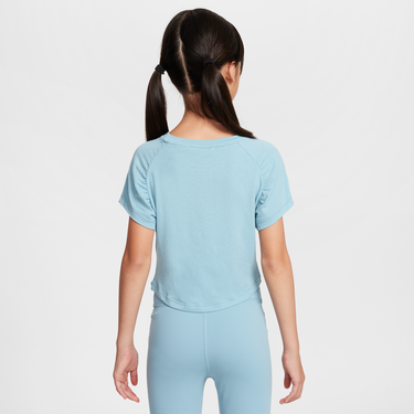 Тениска Nike Girls' Dri-FIT Short Sleeve Fitted T-Shirt Синьо | HF4673-464, 3
