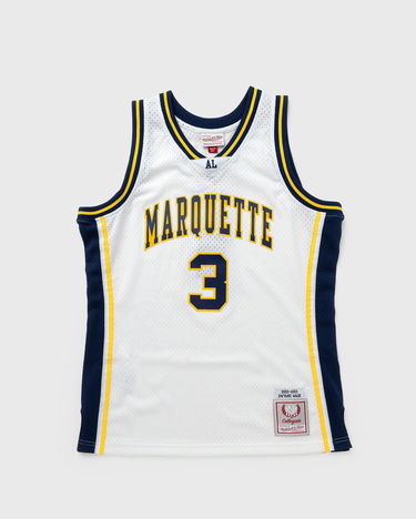 Фланелка Mitchell & Ness NCAA SWINGMAN JERSEY MARQUETTE 2002-03 DWYANE WADE #3 Бяло | SMJY6225-MAU02DWAWHIT, 0