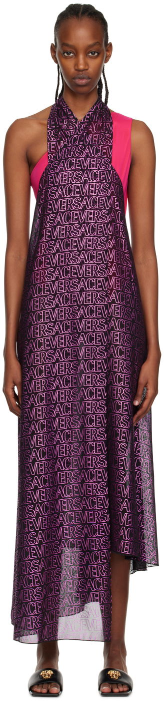 Pокля Versace Versace Allover Cover Up Dress Розово | 1008668_1A07360, 0