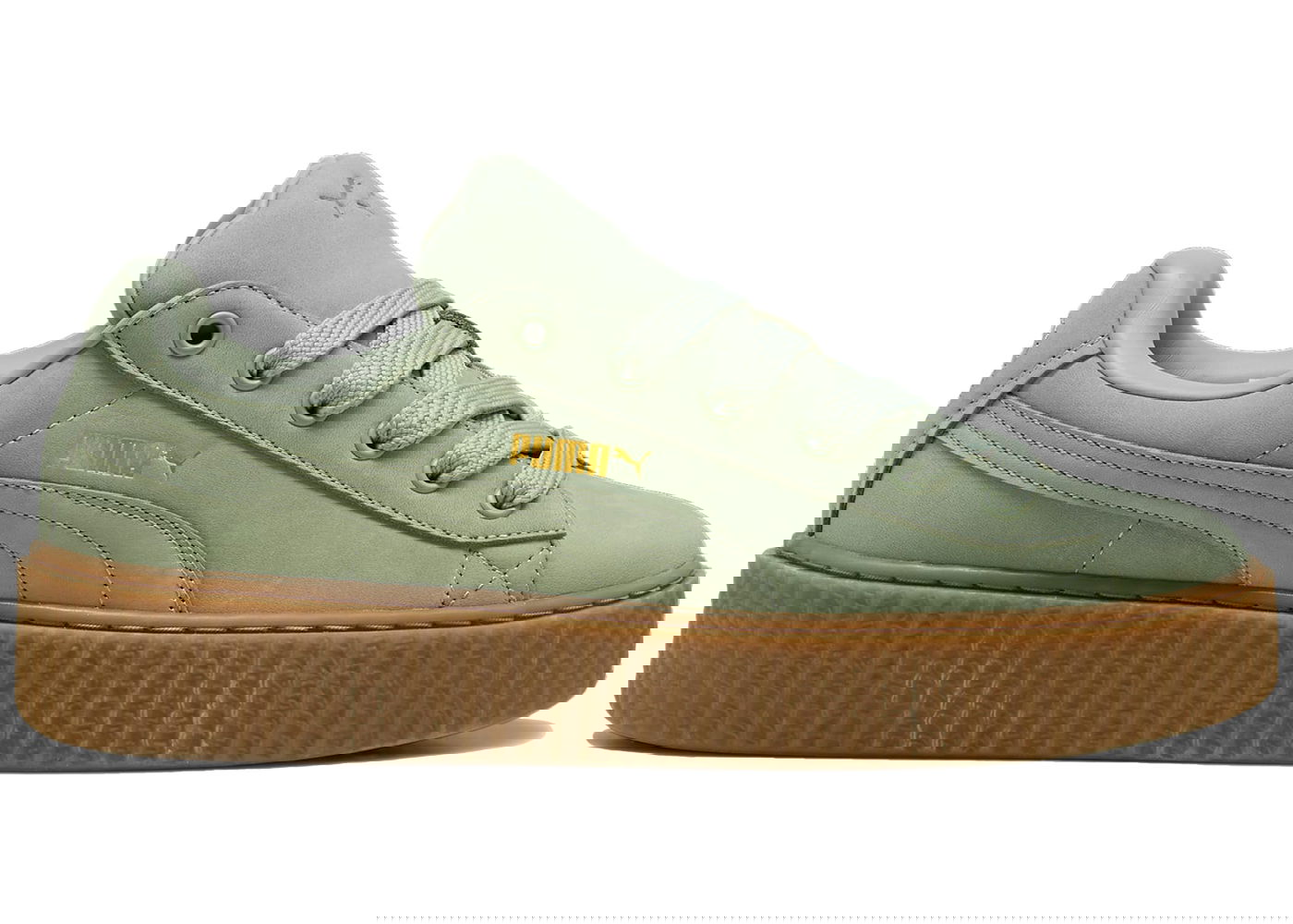 Кецове и обувки Puma Creeper Fatty Rihanna Fenty Green Fog (Women's) Зелено | 399865-02, 0