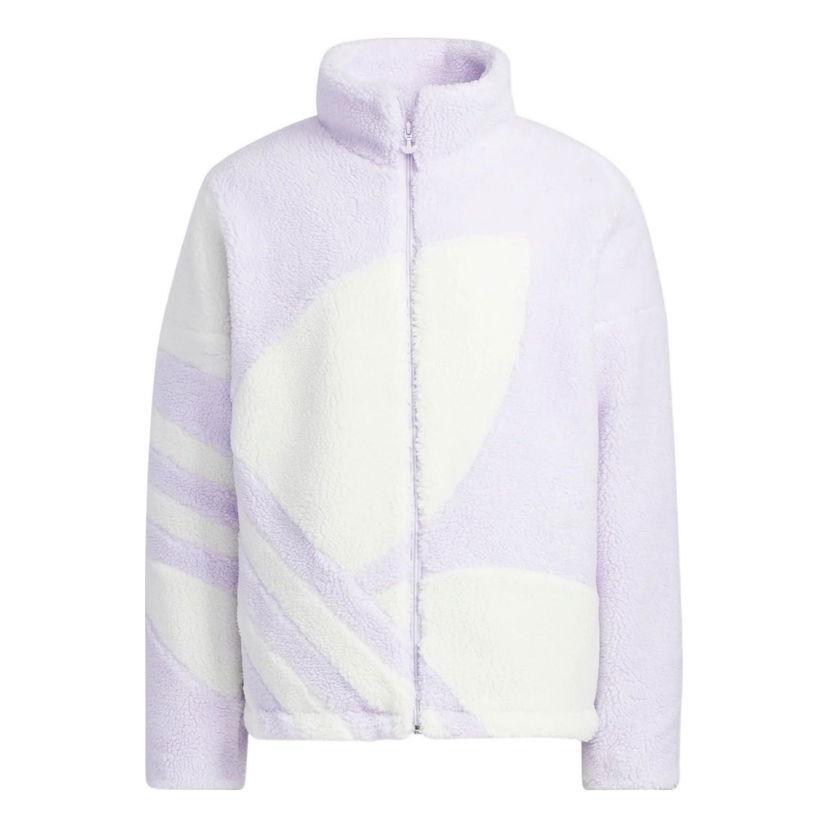 Суитчър adidas Originals Originals Sherpa Full Zip Jacket Лилаво | HR3488