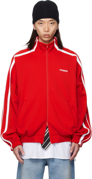Яке VETEMENTS Vetements Gym Track Jacket Червено | UH76GJ300R, 0