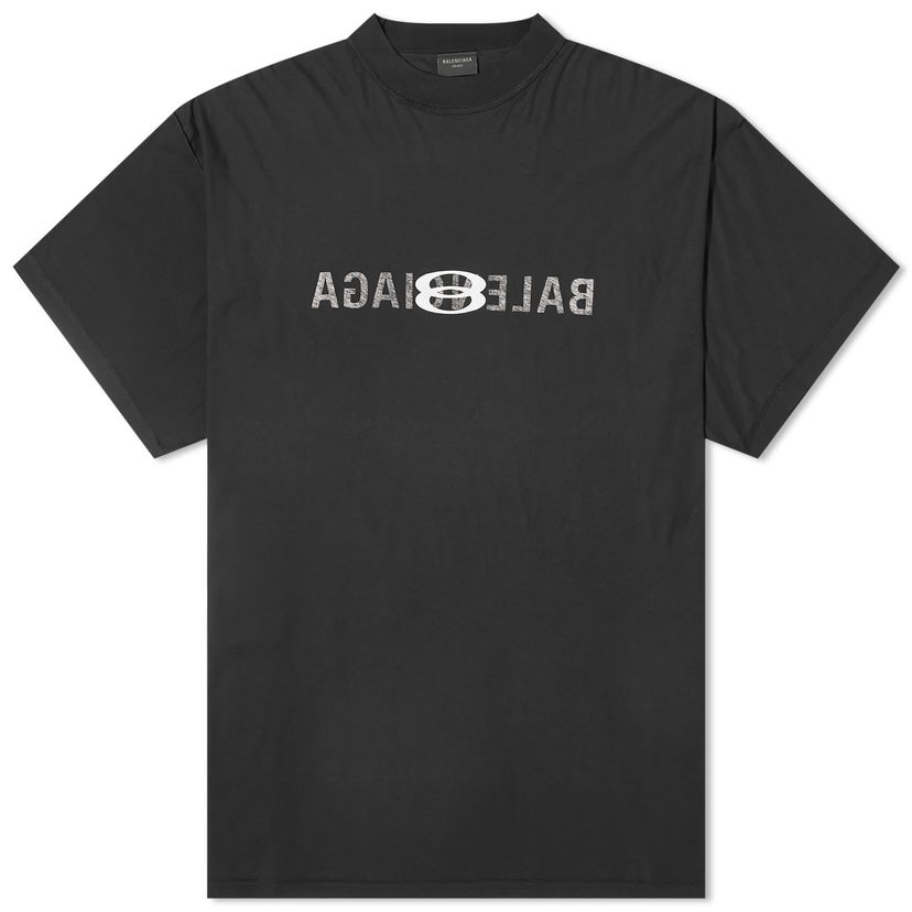 Тениска Balenciaga AI Logo Print T-Shirt Черно | 787358-TQVJ4-1569