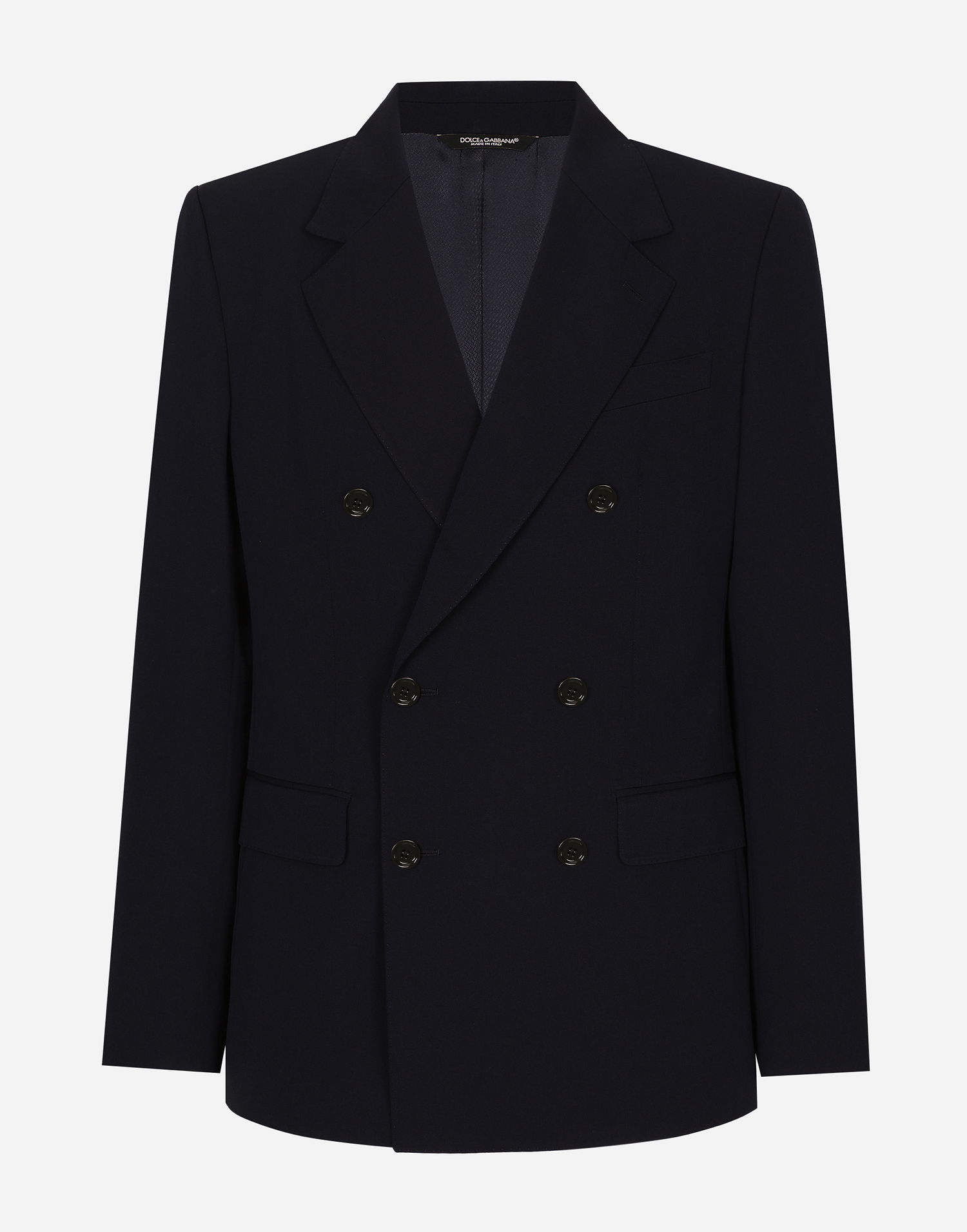 Яке Dolce & Gabbana Wool Twill Double-breasted Jacket 52 Тъмно синьо | G2UK8TFUBBQB0665, 0