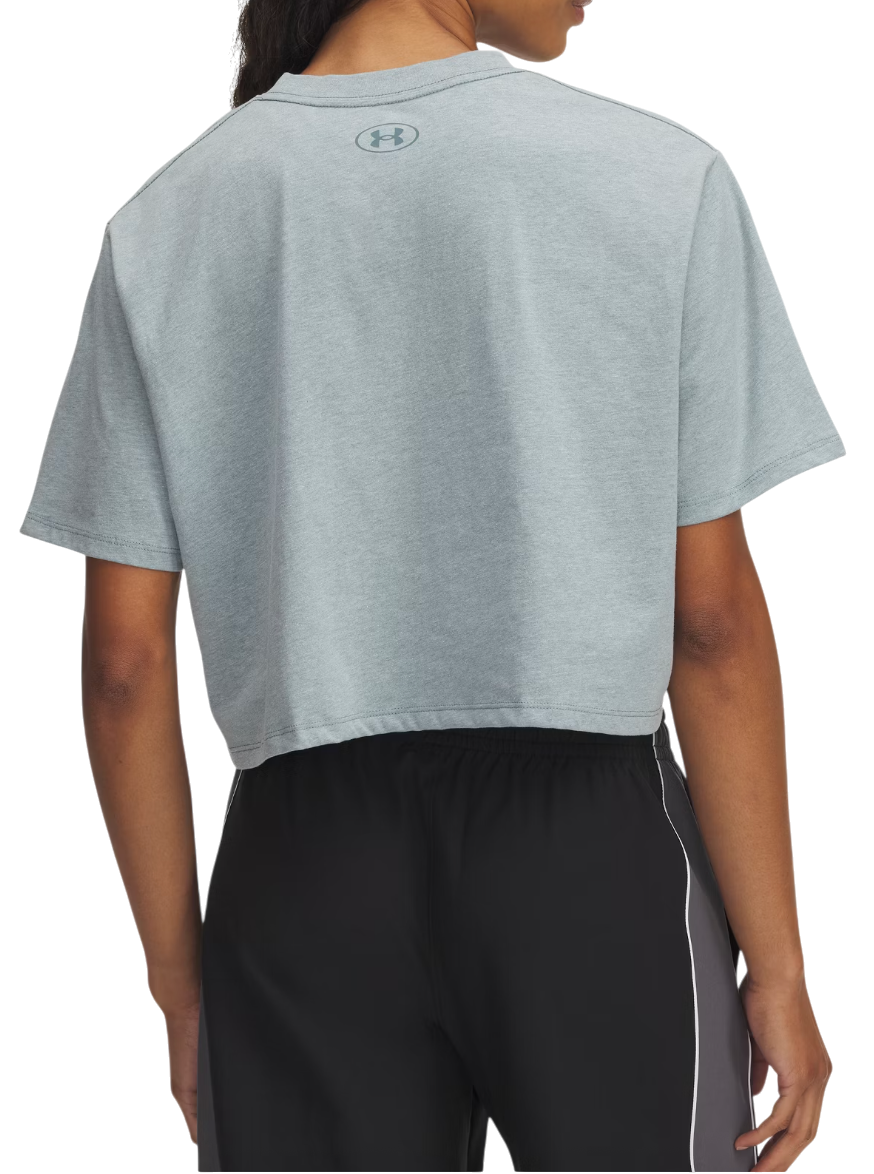 Съкратен топ Under Armour Under Armour Rival Short Sleeve Crop Top Синьо | 1389721-587, 1