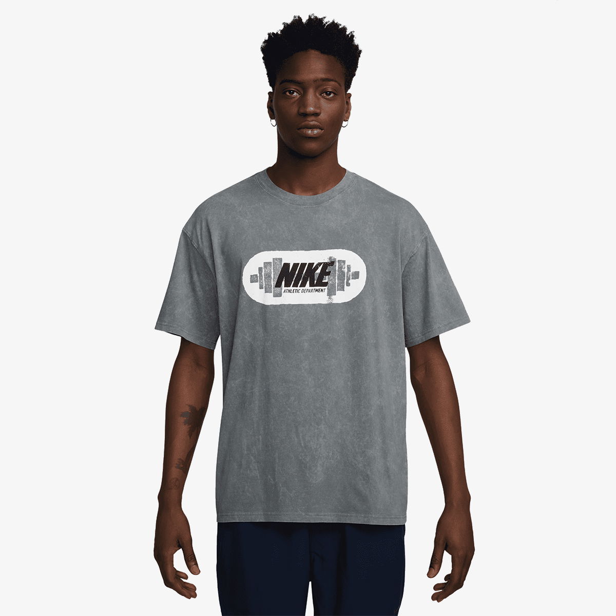 Тениска Nike Men's Gym Heritage T-Shirt Сиво | HV4133-084, 1