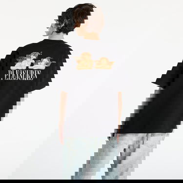 Тениска Pleasures Dynamic Short Sleeve Crewneck T-Shirt with Cherub Graphic Черно | P25F046-BLACK, 2