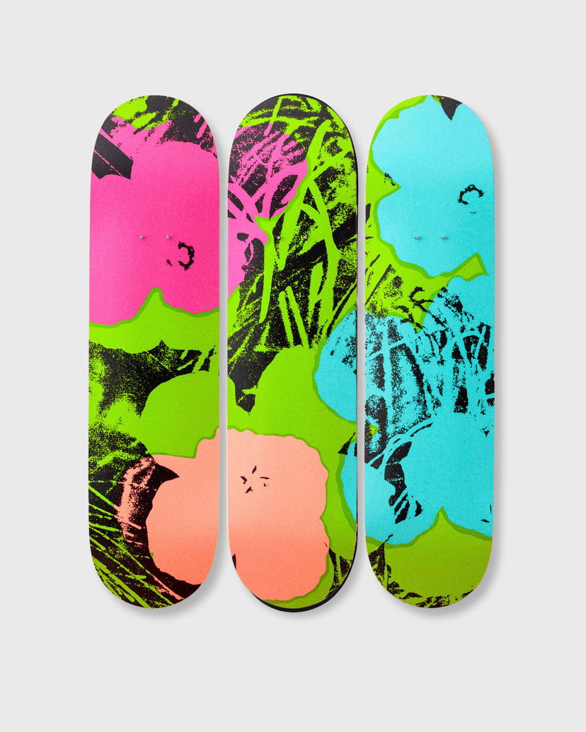 Skate The Skateroom Andy Warhol Flowers Decks - 3-Pack Многоцветен | 5407006111634