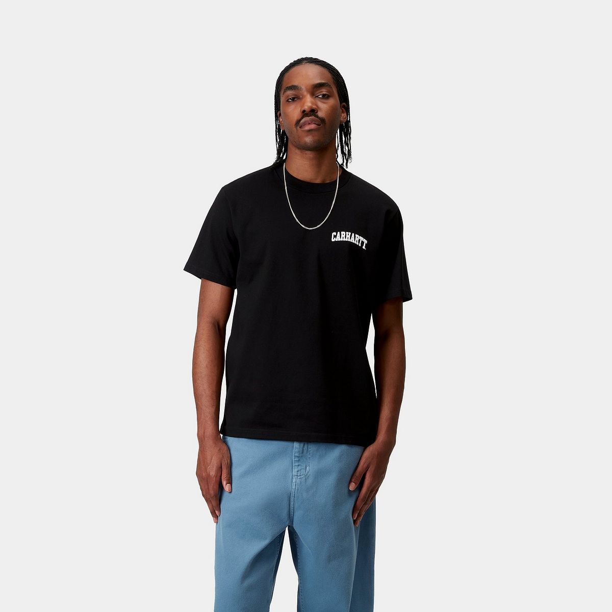 Тениска Carhartt WIP Short Sleeve University Script T-Shirt Черно | I034852_9, 0