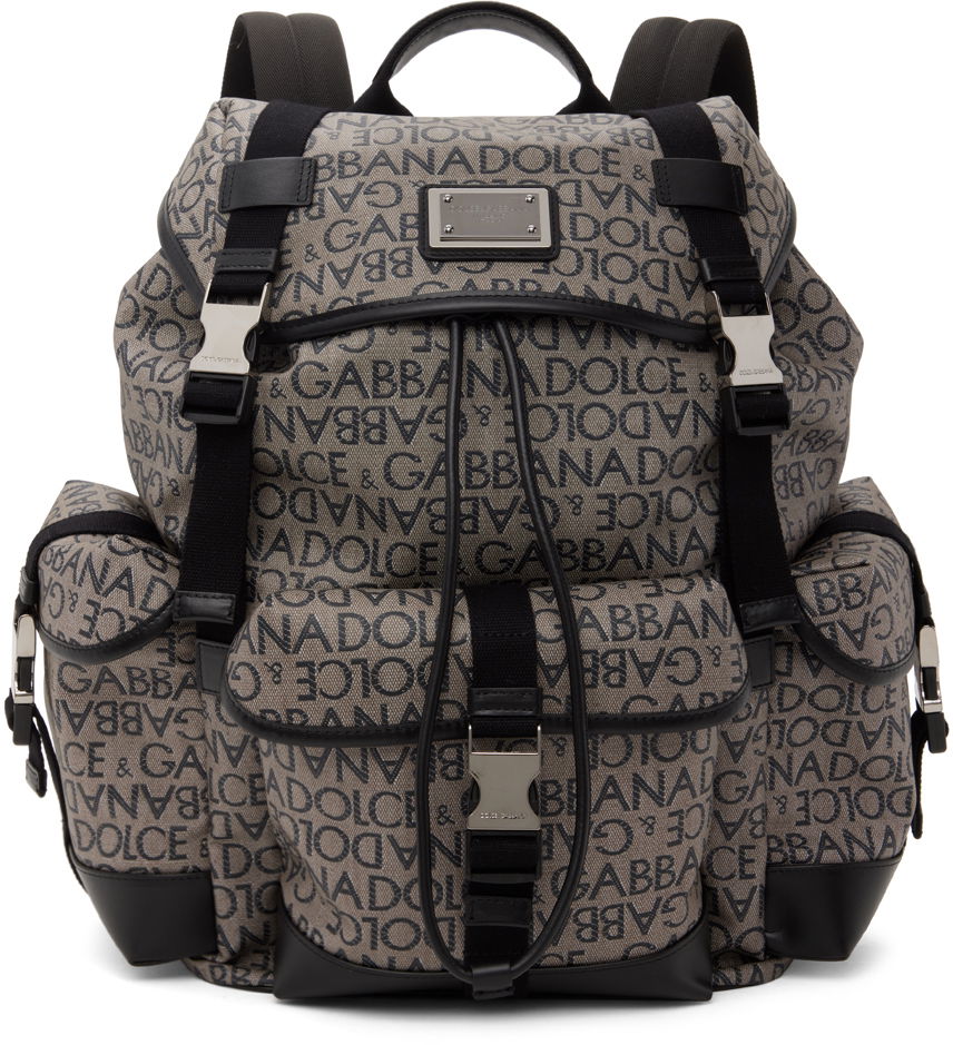 Раница Dolce & Gabbana Re-Edition Jacquard Сиво | BM2228AJ705, 0