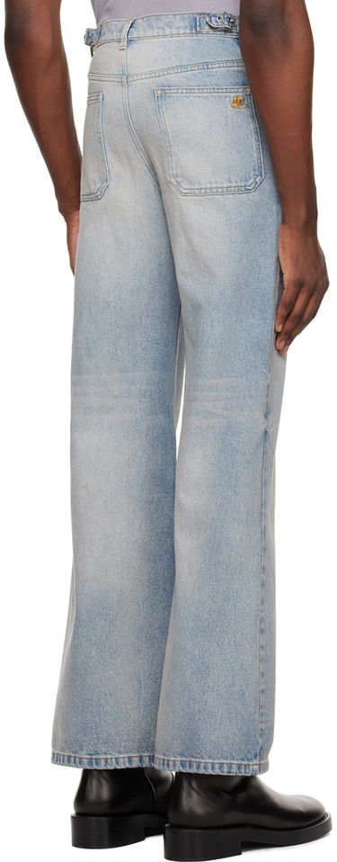 Дънки Courrèges Courrèges Multiflex Wide Leg Jeans Синьо | 124DPA201DE0016, 2