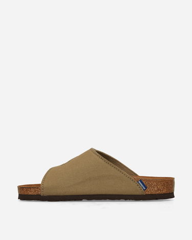 Кецове и обувки Birkenstock Zürich Suede Canvas Sandals Зелено | 1028755, 3