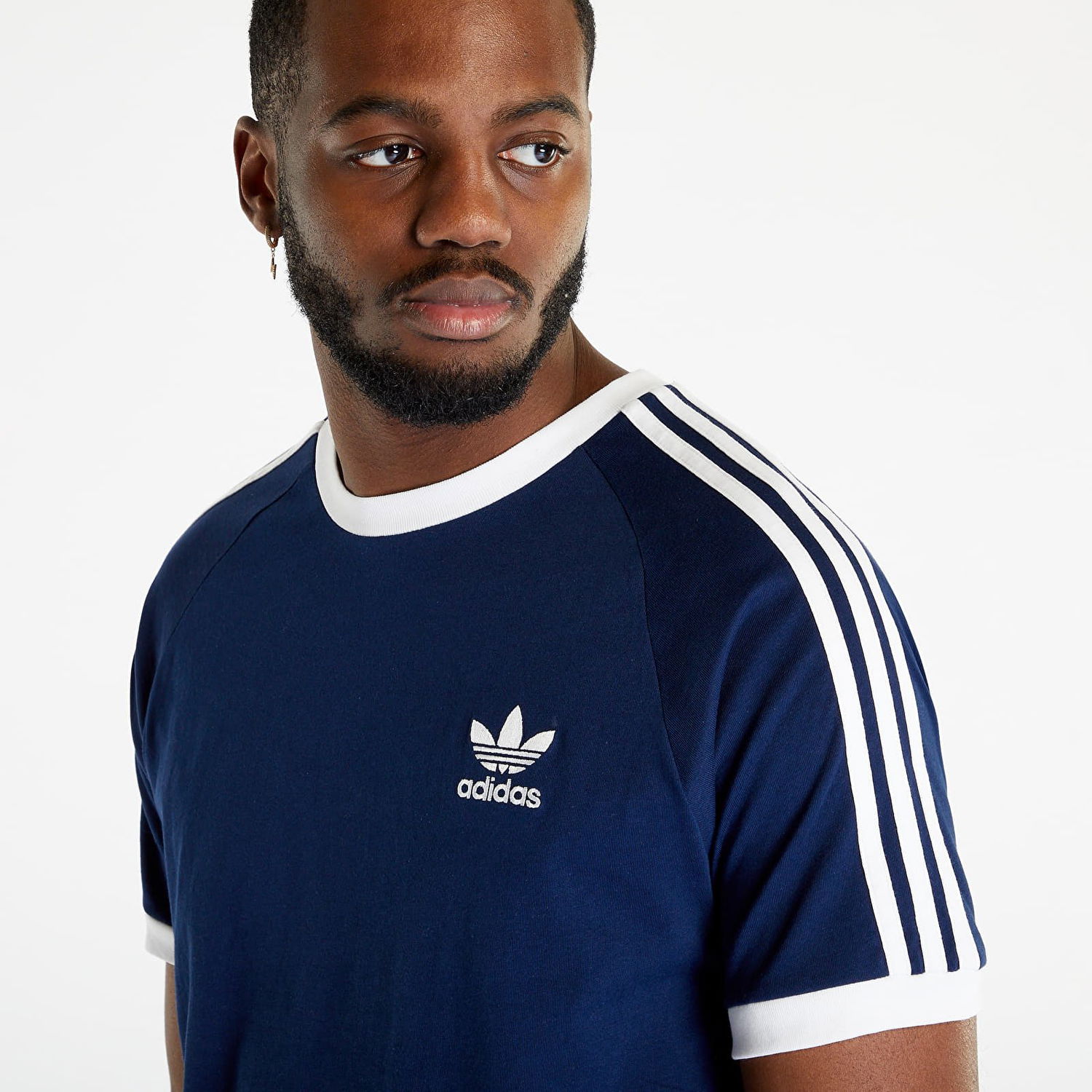Облекло adidas Originals adidas 3-Stripes Short Sleeve Tee Night Indigo Тъмно синьо | IA4850, 0
