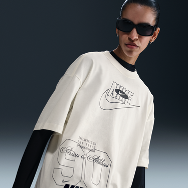 Тениска Nike Sportswear Loose Fit T-Shirt Бяло | HJ2993-133, 0