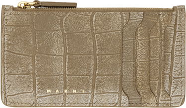 Портфейл Marni Zipped Card Holder Кафяво | PFMO0111U5 P8035, 0