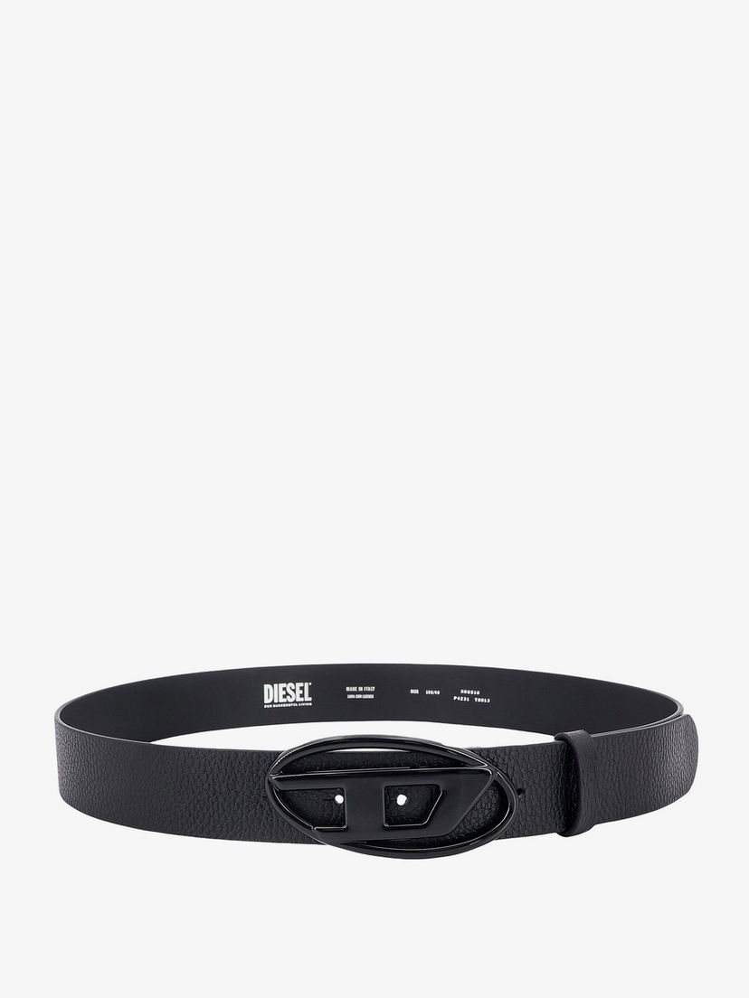 Колани Diesel Men's Diesel Leather Belt with D Logo Buckle Черно | X08516P4231T8013