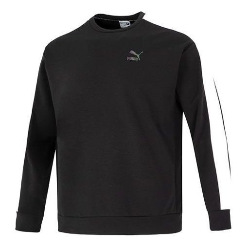 Пуловер Puma Crew Neck Logo Sweatshirt Черно | 538830-56