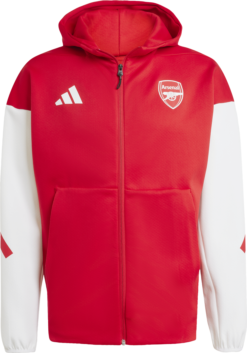 Суитчър adidas Originals Arsenal FC Z.N.E. Anthem Full-Zip Hoodie Червено | jm9409
