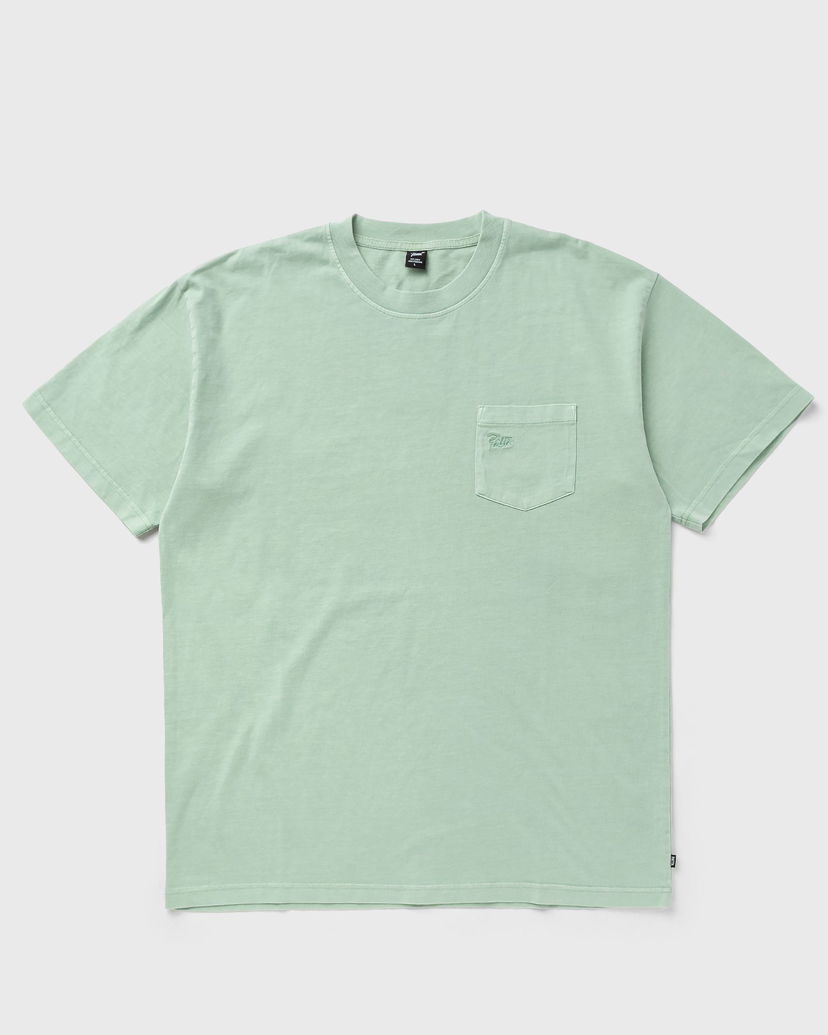 Тениска Patta Basic Washed Pocket T-Shirt Зелено | POC-BW24-1000-290-0276-142