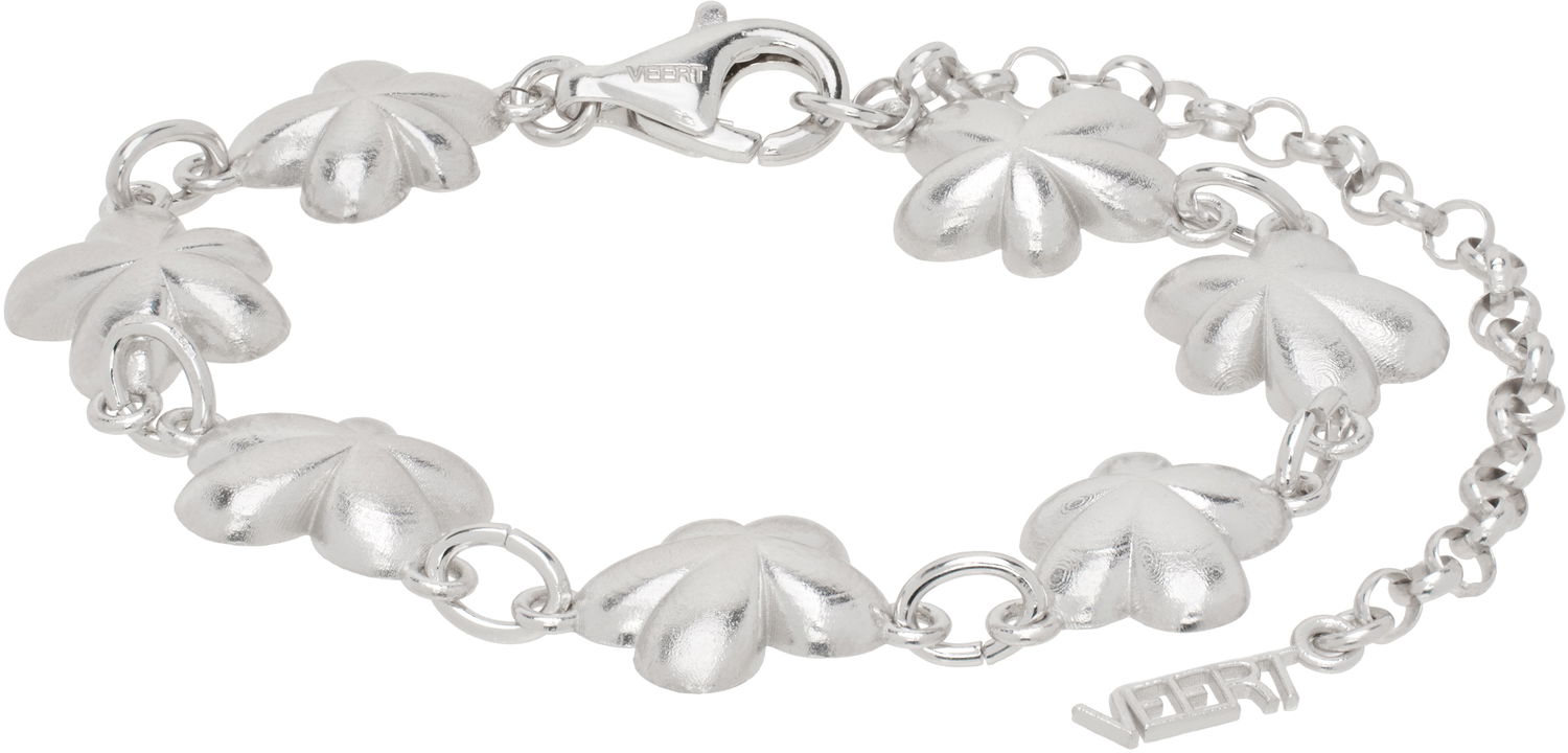 Гривна VEERT Flower Bracelet Бяло | BR02RH-WG, 0