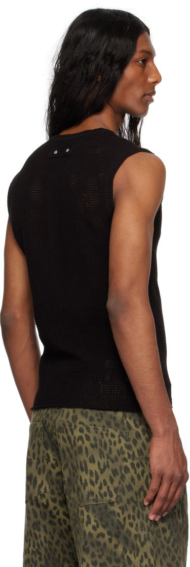 Потник Andersson Bell Andersson Bell Net Damaged Sleeveless Tank Top Черно | atb1328m, 2